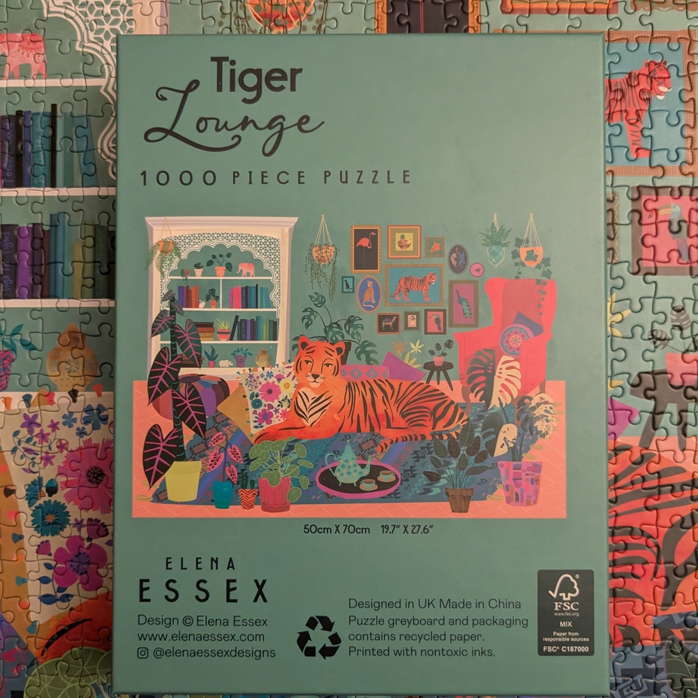 Elena Essex 1000 Piece Puzzle -Tiger Lounge - Picture 10 of 10